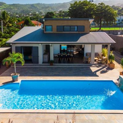 Location villa piscine etang sale ile de la reunion